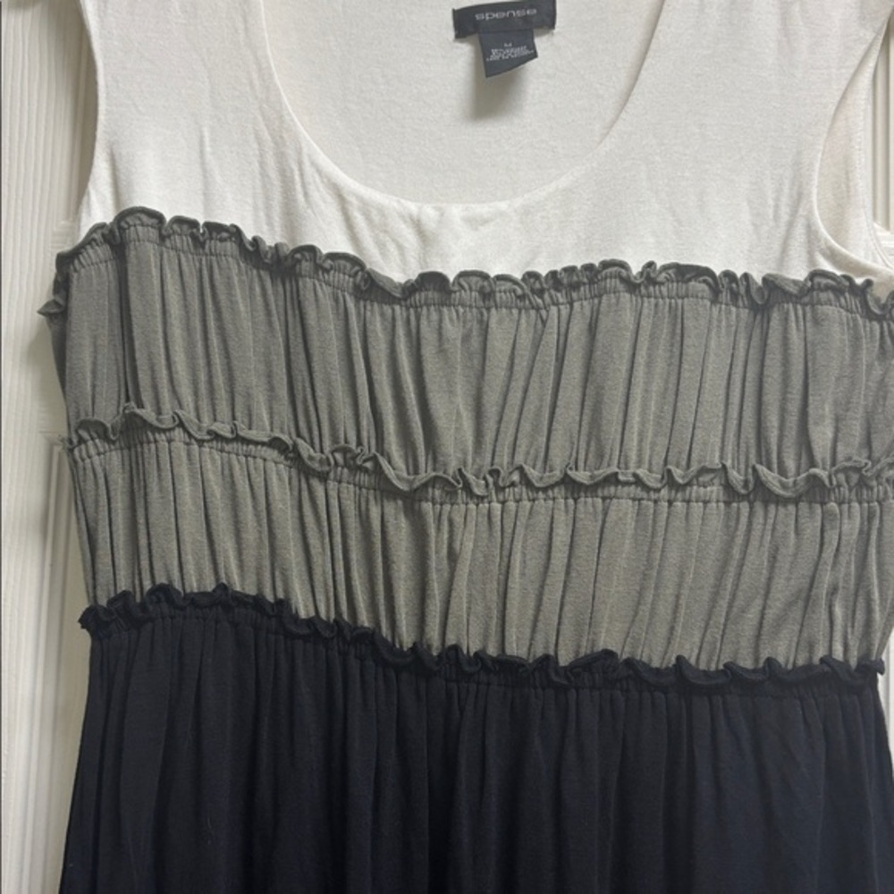Spense Monochrome Colorblock Dress